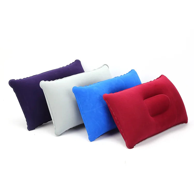 Pillow Core U-shaped Pillow Nylon Sleep Pillow Outdoor Travel Inflatable Pillow Backrest Airplane Head Rest Support Home Textile