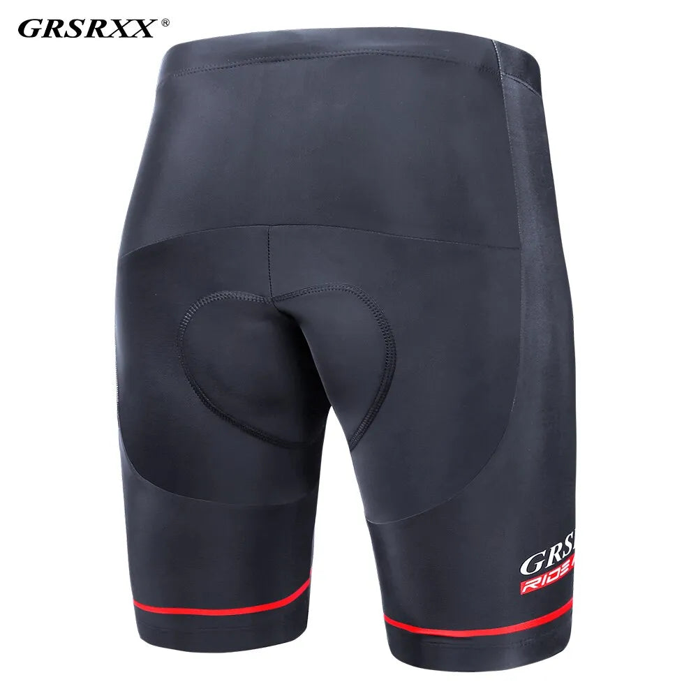 GRSRXX Cycling Shorts Men's Anti-slip Leg Grips Bike Shorts Shockproof 5D Pad Breathable Riding Bicycle Bib Short Ciclismo