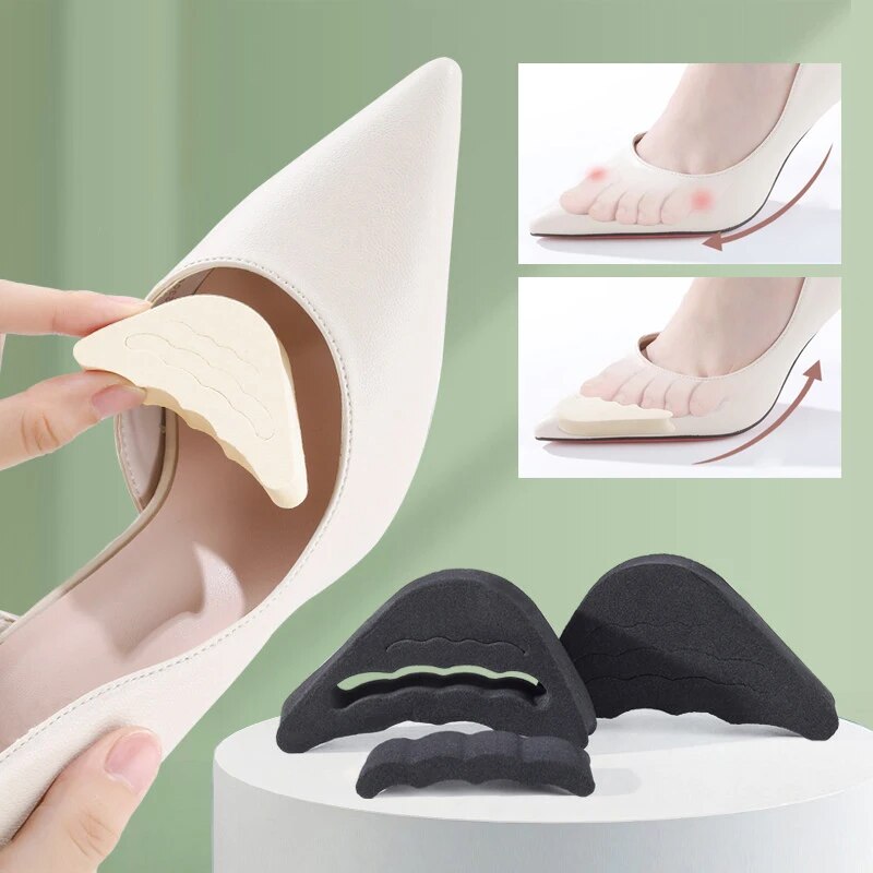 Sponge Forefoot Insert Pads for Women Pain Relief High Heel Insoles Reduce Shoe Size Filler Protector Adjuster Cushion Pad