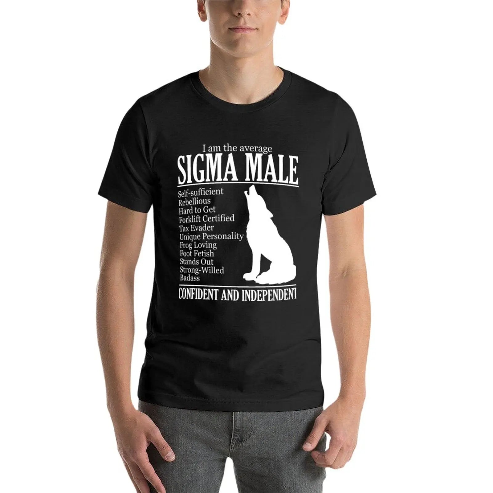 New Average Sigma Male (Please Read) T-Shirt custom t shirt Tee shirt fruit of the loom mens t shirts