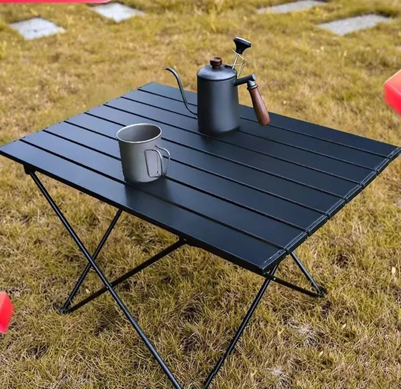 Outdoor Camping Aluminum Alloy Folding Table Multifunctional Portable Barbecue Picnic Table Stall Table Wholesale