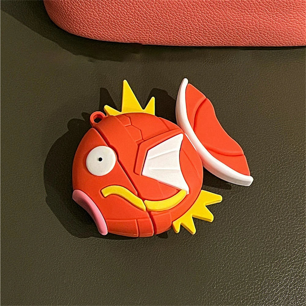 Cute Cartoon Kawaii 3D Red Carp Silicone Earphone Case For Airpods 1 2 Pro 3 Protective Shell Soft Case For Airpods Pro 2 Cover