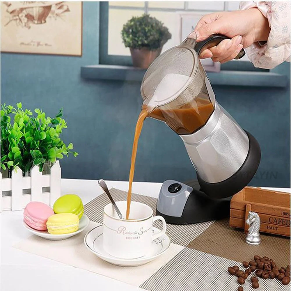 Multi-function Coffee Maker Coffee Pot Coffee Percolators Electric Moka Pot Kettle Coffee Brewer Portable Office Coffee Maker