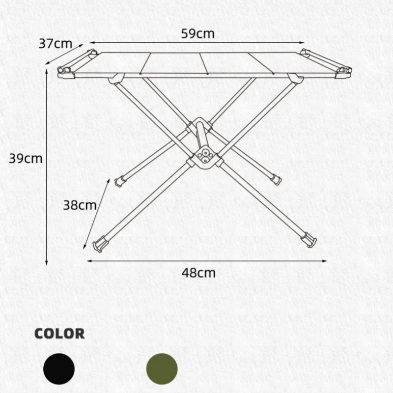 IGT Table Portable Aluminum Alloy Folding Table Camping Table Outdoor Folding Table Ultra Light Hiking and Riding Tactical Table