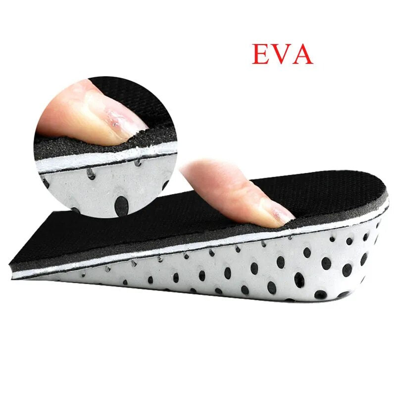 Height Increase Insoles Half Shoe Pads Men Women Breathable Memory Foam Heel Lifting Inserts 2.5-4.5cm Invisible Heightening Pad