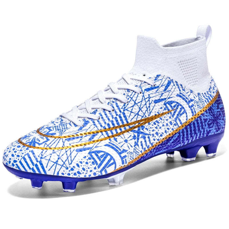 2023 Hot-Selling Football Boots Men's Soccer Cleats TF/FG Kids Wear-Resistant Training Shoes Outdoor Non-Slip Sneakers Size34-46