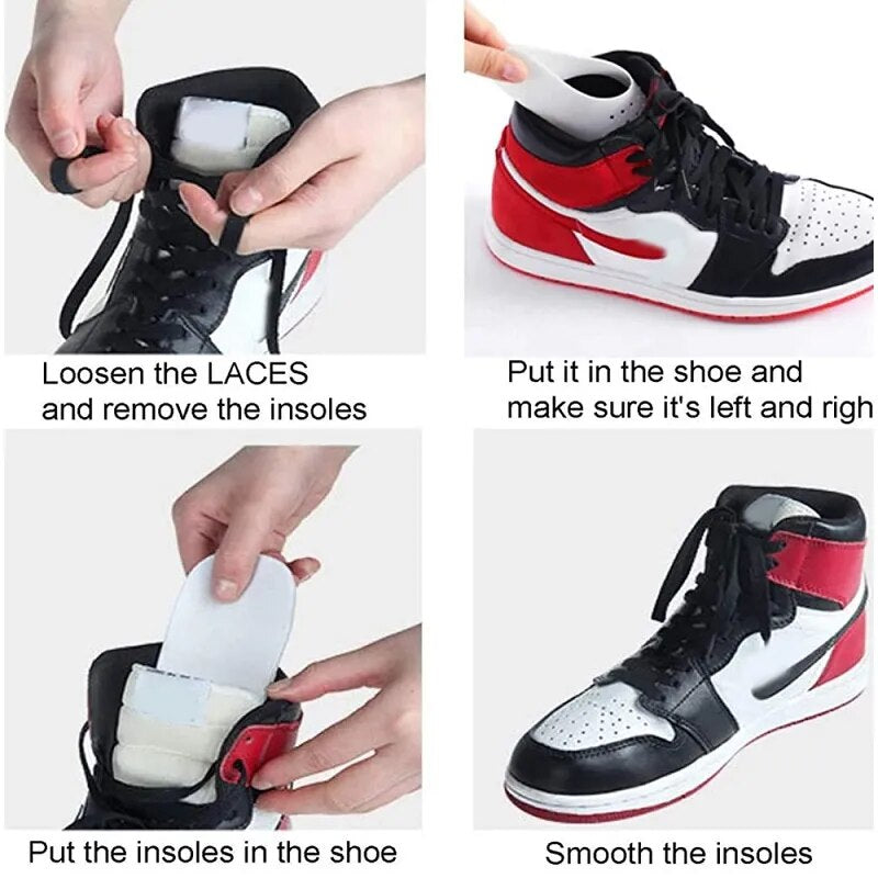 2 Pacs New Shoe Care Sneaker Anti Crease Toe Caps Protector Stretcher Expander Shaper Support Pad Shoes Accessories