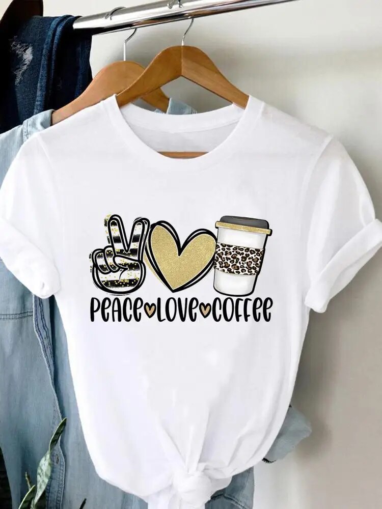 Tee Women T-shirt Summer Short Sleeve Print Clothes Graphic T Shirt Feather Painting Bird Clothing Fashion Female Top