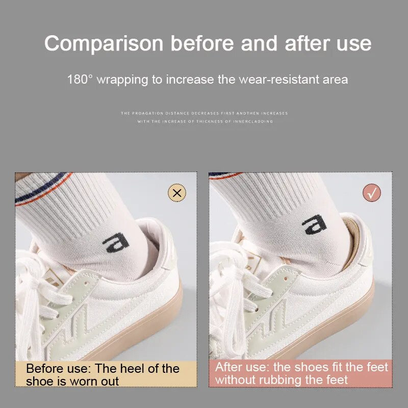 Heel Stickers Heel Protectors Sneaker Shrinking Size Insoles Anti-wear Feet Shoe Pads Adjust Size High Heel Cushion Inserts