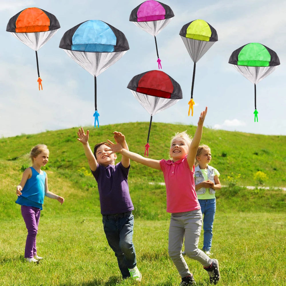 1/2/3pcs Hand Throwing Parachute Flying Toys for Children Educational Outdoor Games Sports Entertainment Sensory Play