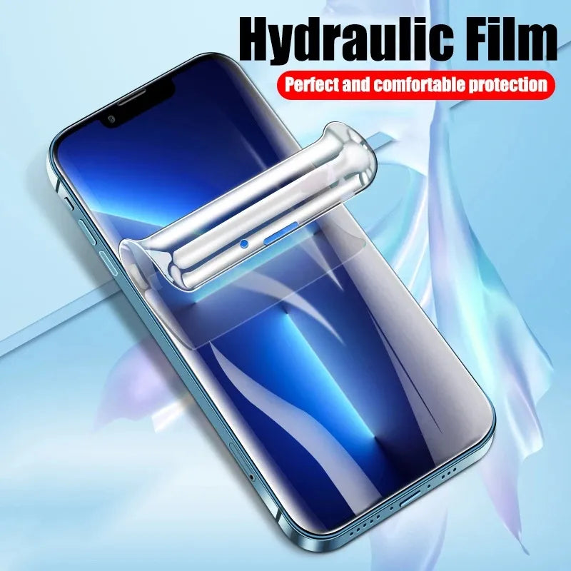 10000D Full Cover Hydrogel Film For iPhone 14 11 12 13 Pro Max 7 8 14 Plus Screen Protector For iPhone 13 12 Mini 15 X XR XS MAX