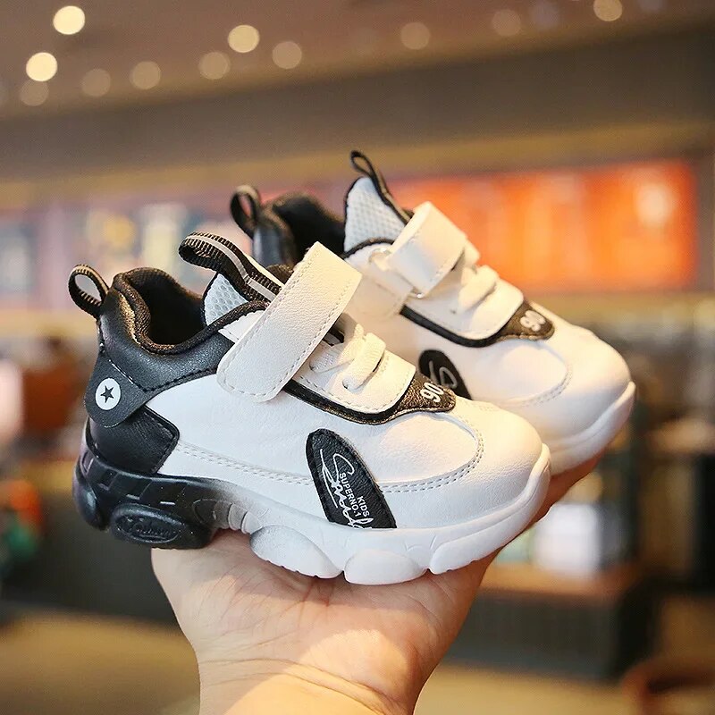 Size 20-31 Children Wear-resistant Casual Sports Shoes Baby Anti-slip Toddler Shoes Girls Boys Kids Soft Bottom Running Sneakers