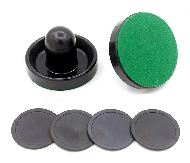 1 set ABS Air Hockey Disc Accessories Batting Tool With Pucks Pusher Mallet Adult Table Games Entertaining Toys 96mm Pusher new