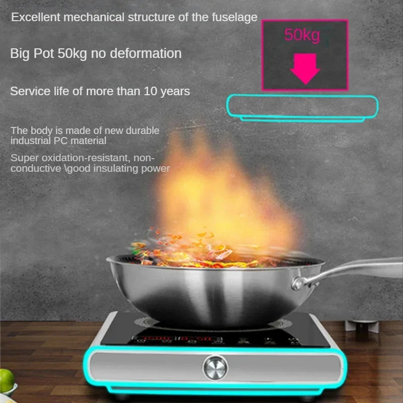 Induction Cooker Household High-power 3500W Stir Frying Timing Electromagnetic Cooker Commercial Multi-function Energy Saving