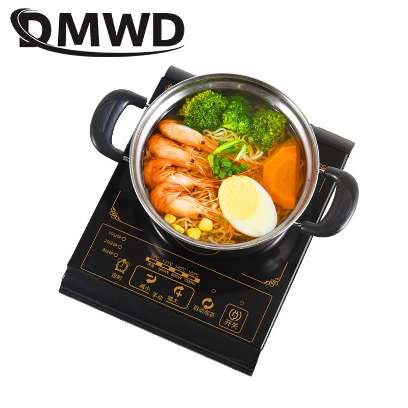 DMWD induction cooker multifunvtion electric stove furnace hot pot oven cooktop multicooker hot pot cooking noodle heating plate