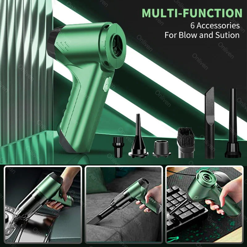 Car Vacuum Cleaner Mini Portable Handheld Strong Suction Wireless Cleaning Machine Auto Robot Home Appliance