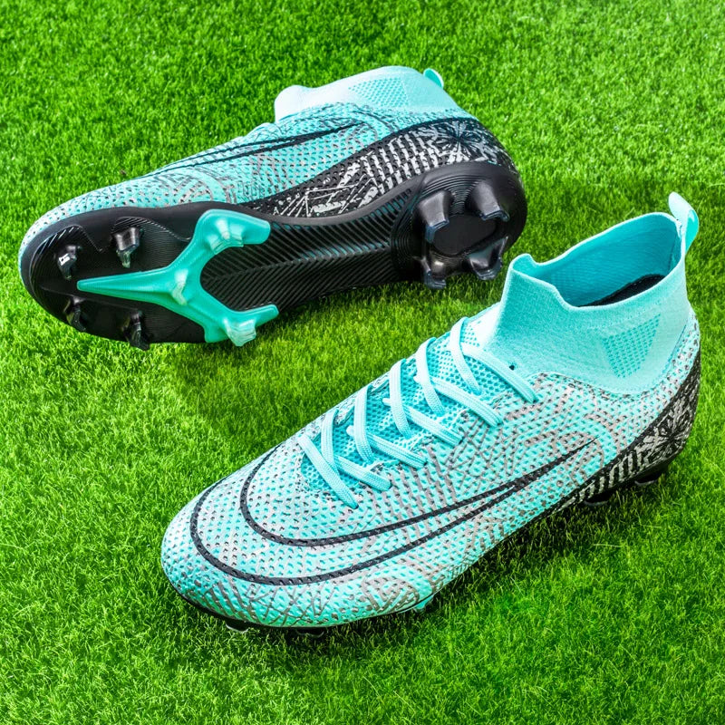 2023 Hot-Selling Football Boots Men's Soccer Cleats TF/FG Kids Wear-Resistant Training Shoes Outdoor Non-Slip Sneakers Size34-46