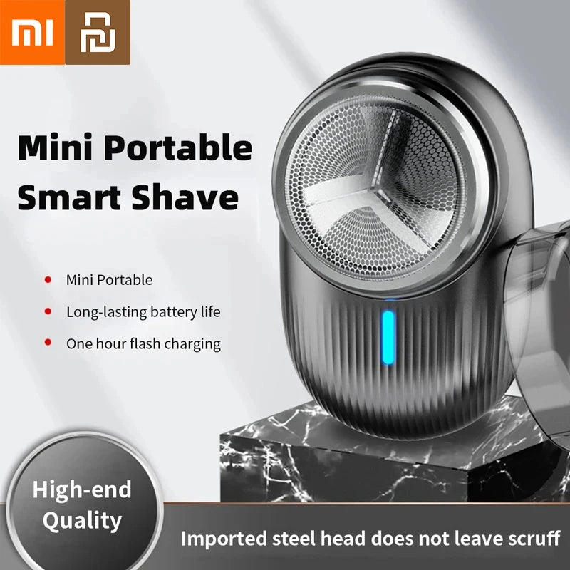 Xiaomi Youpin Electric Shaver Mini Pocket Rechargeable Portable Painless Cordless Trimmer Knife Face Beard Razor Size Washable