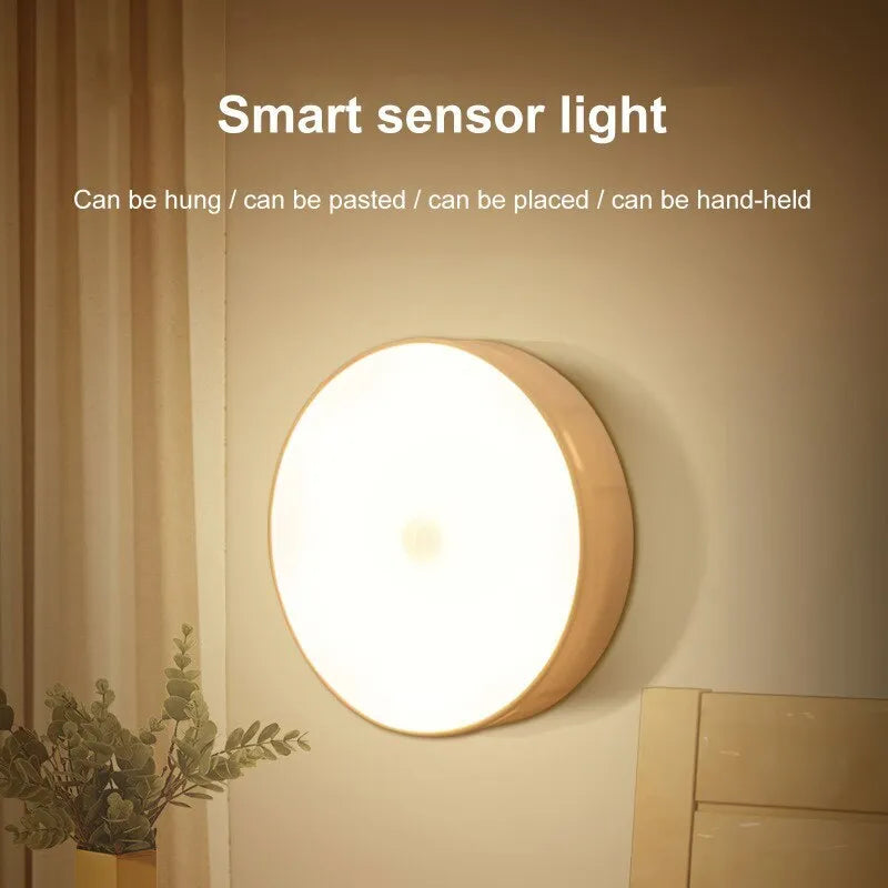 LED Intelligent Human Induction Night Lamp USB Charging Emergency Automatic Lighting Bedside Cabinet Home Wardrobe Lamp