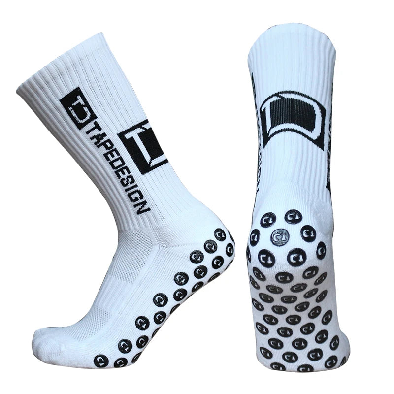 Anti-slip Football NEW TD Socks Men Women Non-slip Soccer Basketball Tennis Sport Socks Grip Cycling Riding Socks 39-45 futbol