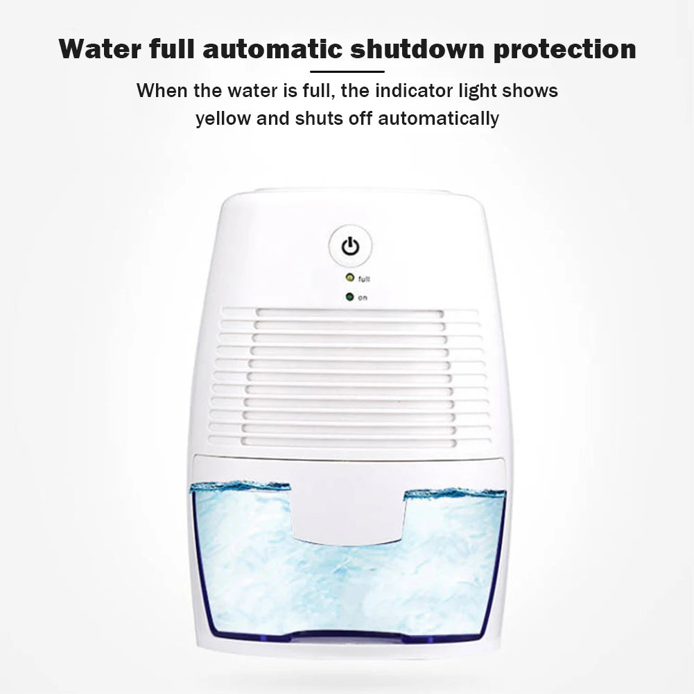 Mini Dehumidifier Quiet Electric Dehumidifiers Auto-Off Moisture Remove Machine Portable Energy-saving for Room Bathroom Bedroom