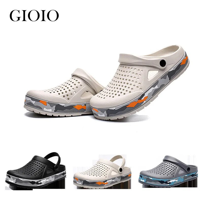 Hot Sale Brand Clogs Men Sandals Casual Shoes EVA Lightweight Slippers Unisex Colorful Shoes for Summer Beach Zapatos Hombre