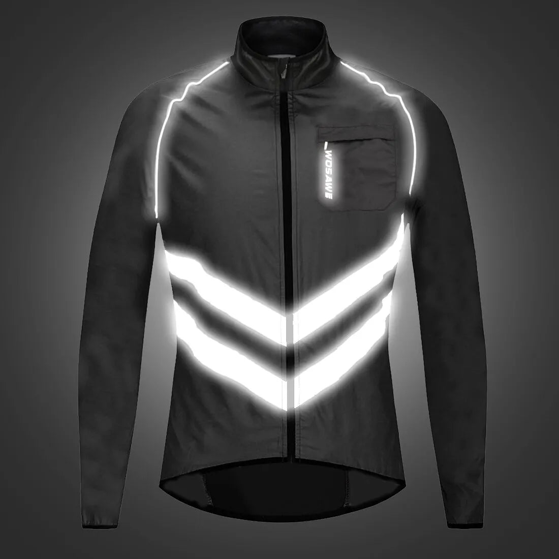 Men Cycling Windbreaker Long Jersey Lightweight Windproof Jacket Water Repellent Bicycle MTB Road Bike Clothing