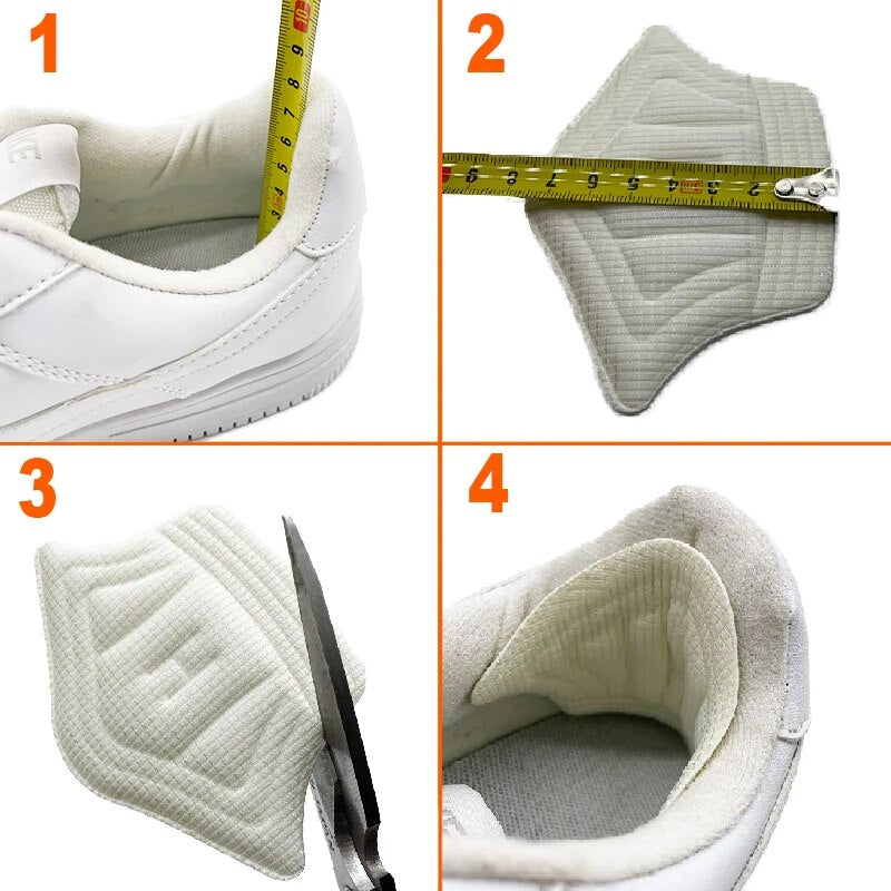 3pair/6pcs Insoles Patch Heel Pads for Sport Shoes Back Sticker Adjustable Size Antiwear Feet Pad Cushion Insert Insole