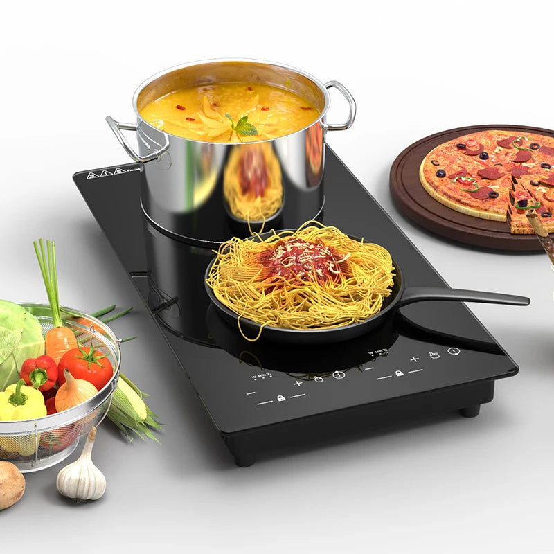 Induction Cooker Electromagnetic High-fire Furnace Double Cooktop Electric Adjustable Temperature Hob Power Magnetic Hot Plate