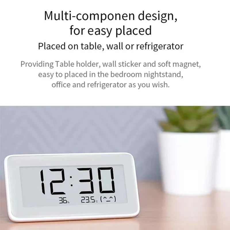 Xiaomi Mijia Hygrometer Pro BT4.0 Wireless Smart Electric Digital Clock Indoor Hygrometer Home E-ink Temperature Measuring Tools