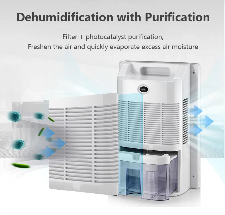 2200ML Intelligent Remote Dehumidifier 110V 220V Air Dryer Purifier Humidity-control Defrost Home Moisture Absorption Machine