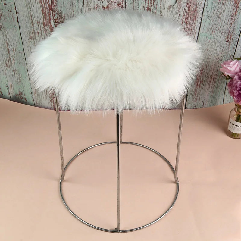 30*30CM Soft Artificial Sheepskin Rug Chair Cover Bedroom Mat Artificial Wool Warm Hairy Carpet Seat Textil Fur Area Rugs