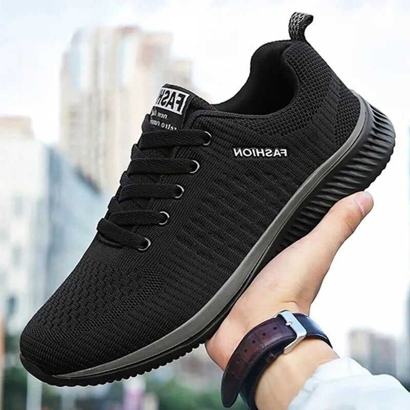 Fashion Men Sneakers Mesh Casual Shoes Lac-up Men Shoes Lightweight Vulcanize Shoes Walking Sneakers Man Running Gym Shoes