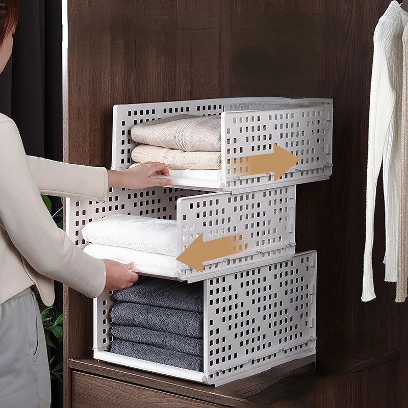 Foldable Layer-type Storage Tools Clothing Pants Storage Rack Study Bedroom Closet Storage Rack Drawer Type Storage Storage