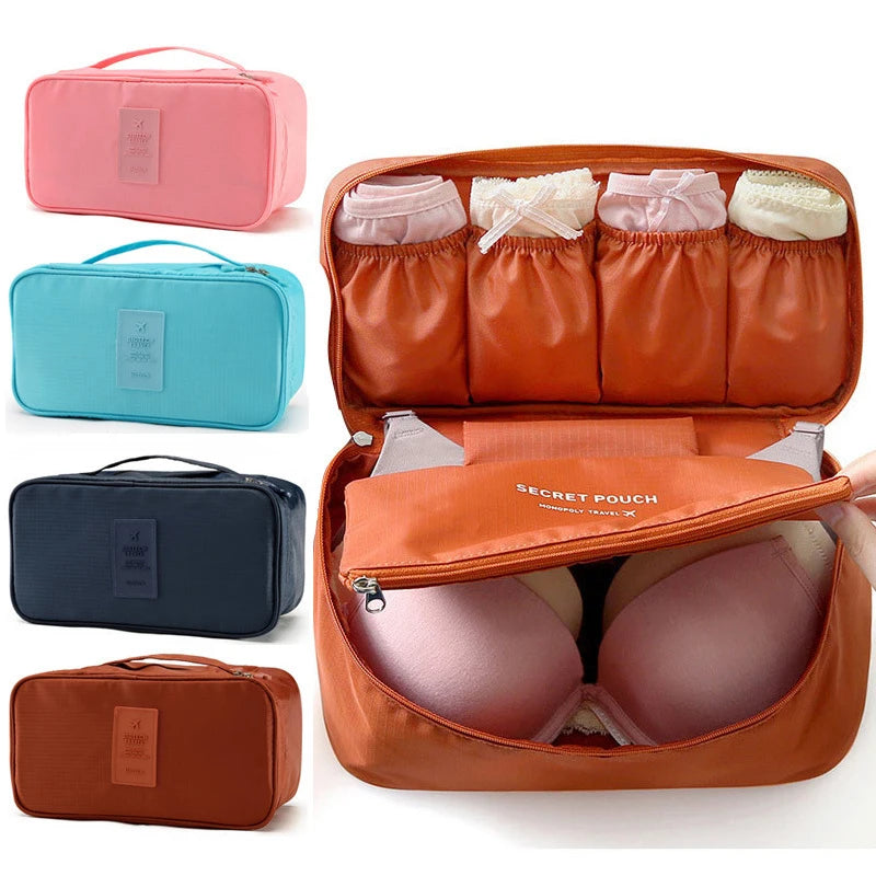 Women Bedroom Underwear Packaging Cube PouchTravel Bra Bag Underwear Organizer Bag Bra And Panty Storage High Quality Wash Case