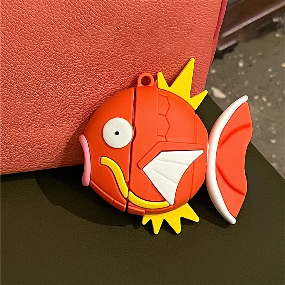 Cute Cartoon Kawaii 3D Red Carp Silicone Earphone Case For Airpods 1 2 Pro 3 Protective Shell Soft Case For Airpods Pro 2 Cover