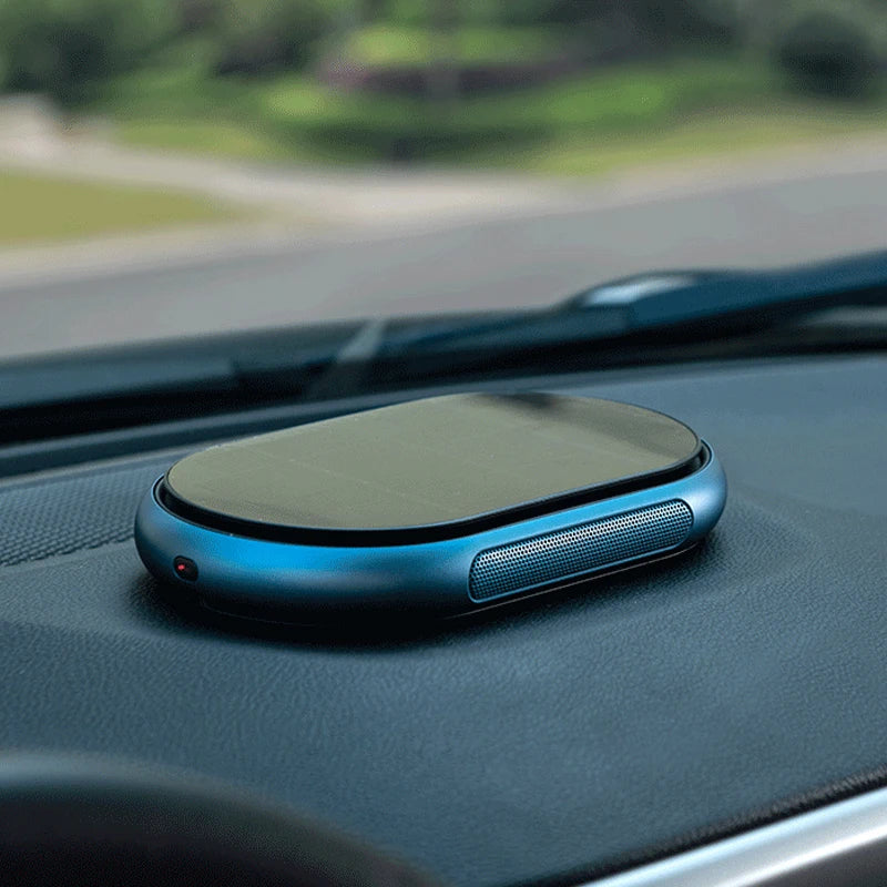 wireless Solar Portable Car Air Purifier Freshener with HEPA Filter Negative Ion Generator Odor Removal Smoke Car Accessiories