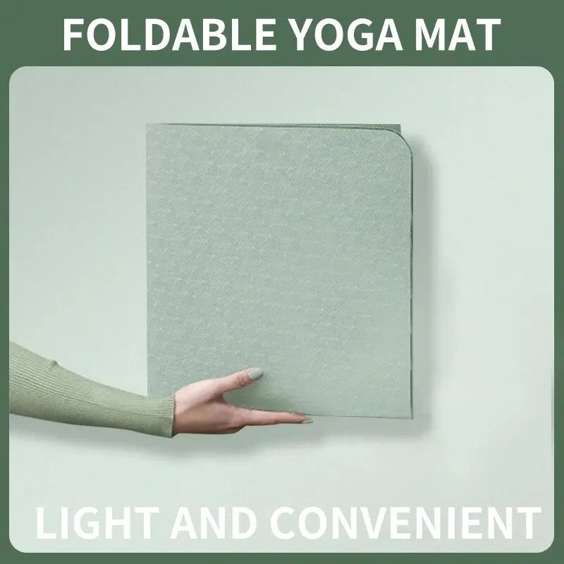 Collection Foldable Yoga Mat Eco Friendly TPE Folding Travel Fitness Exercise Mat Double Sided Non-slip for Yoga