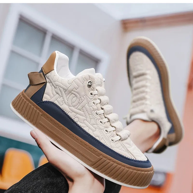 Men Chunky Sneakers Fashion Light Non-slip Luxury Brand Men's Sneakers 2023 Designer Male Casual Board Shoe Man's Vulcanize Shoe