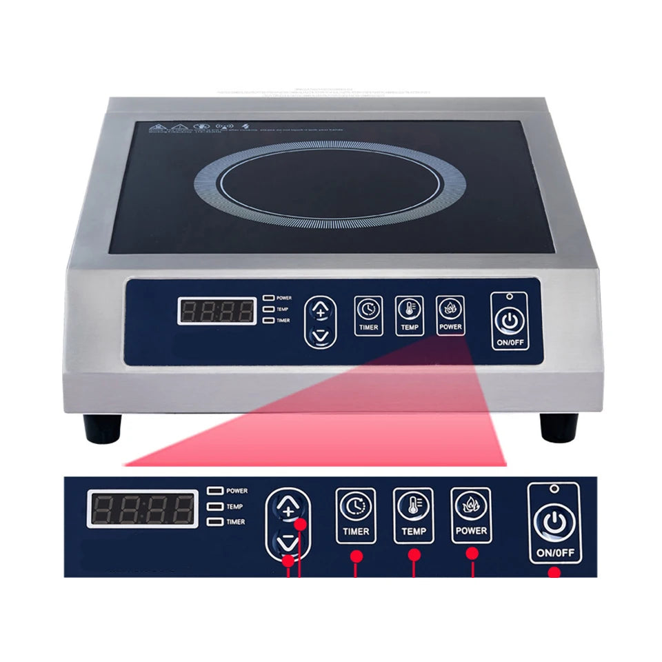 ZD01 Professional Portable Induction Cooktop, Commercial Range Countertop Burner, 3500 Watts Induction Burner with Sensor Touch