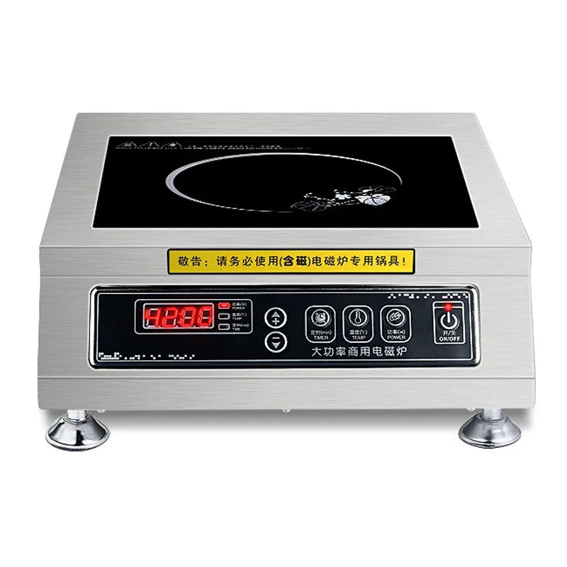 High-power Commercial Induction Electric Cooker 4200 Watt Industrial Hotel Canteen Flat Commercial Induction Soup Stove Hotpot