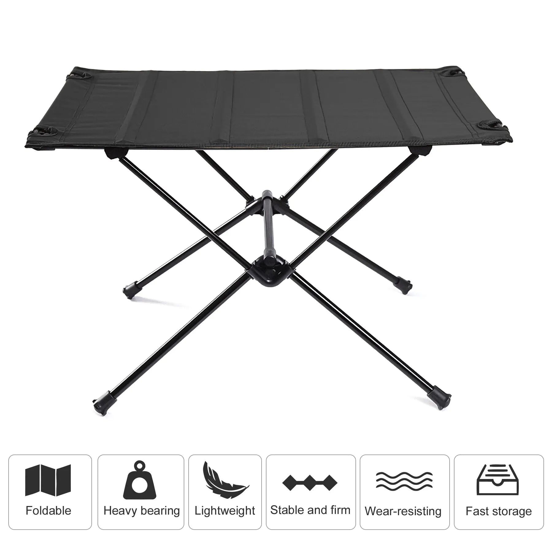 Collection WESTTUNE Camping Folding Table Lightweight 1680D Oxford Roll-Up Table Portable Aluminum Alloy Tourist