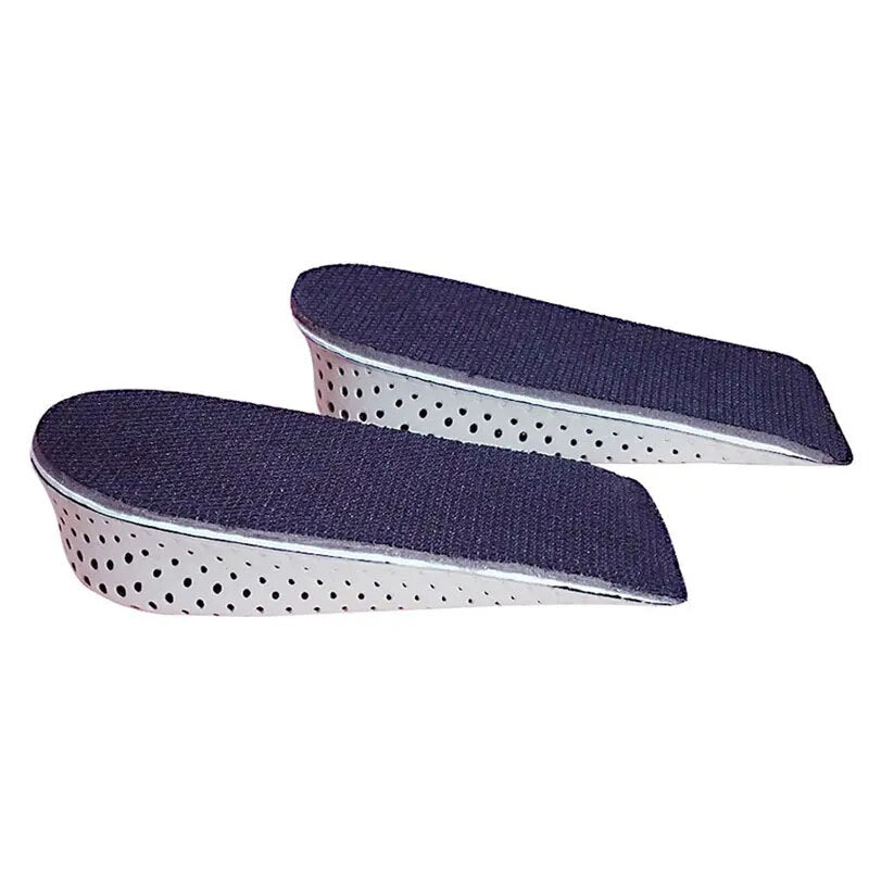 Height Increase Half Shoe Insoles Heel Insert Sports Shoes Pad Cushion Arch Support Unisex 2-5 CM Invisible Heighten Sole Insole