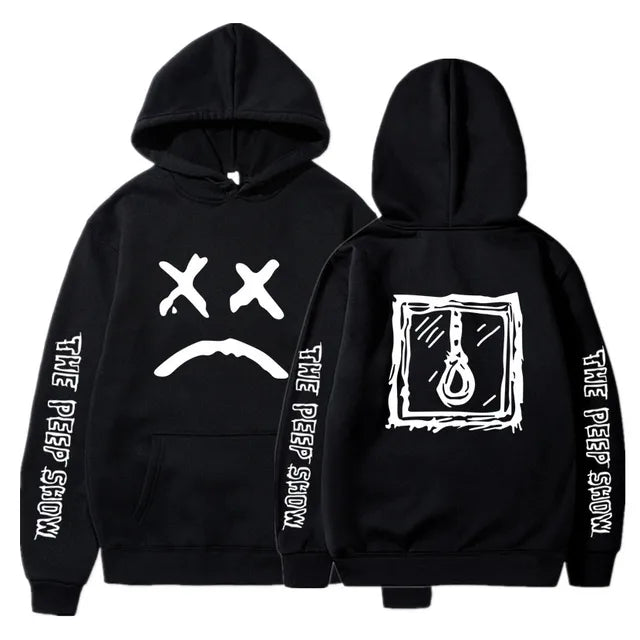 Hip Hop Lil Peep Hoodies Hell Boy Men Women Hooded Pullover Male Female Sudaderas Cry Baby Hood Hoddie Sweatshirts