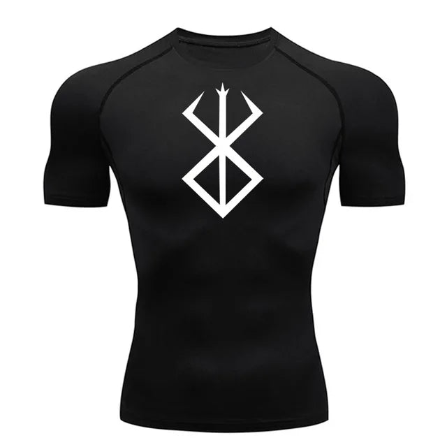 Summer Running T-Shirt Compression Short Sleeve Shirt Sportswear Men's Fitness MMA rashgarda Long Sleeves Base layer Second Skin