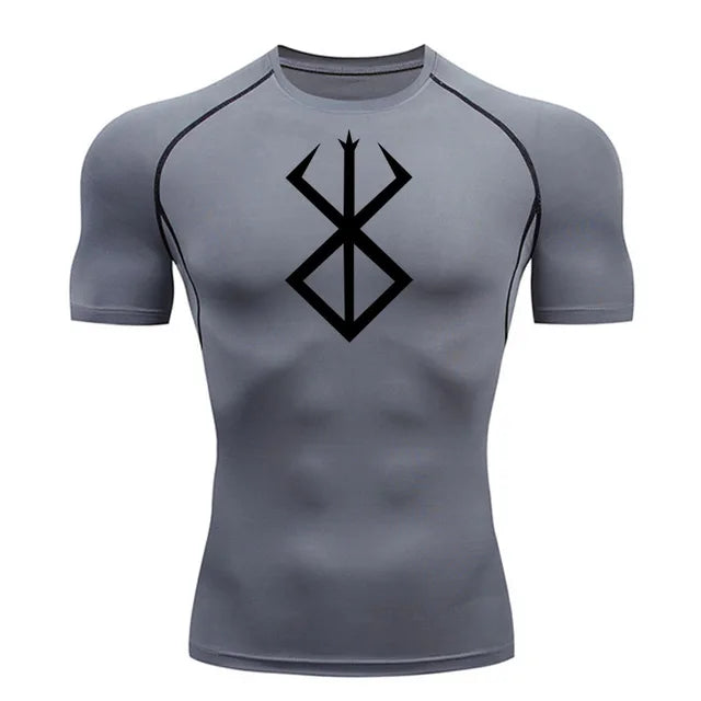 Summer Running T-Shirt Compression Short Sleeve Shirt Sportswear Men's Fitness MMA rashgarda Long Sleeves Base layer Second Skin