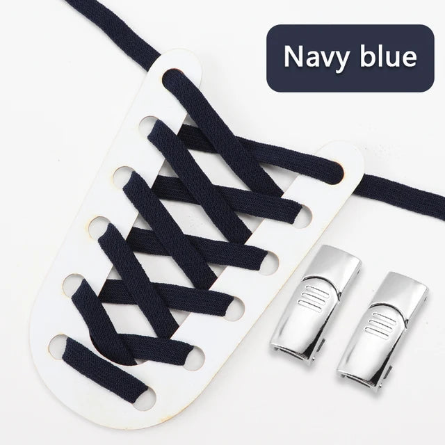 1Pair Magnetic Shoelaces Without ties Double-layer Elastic Laces Sneakers Kids Adult Lock No Tie Shoe laces Shoes Accessories