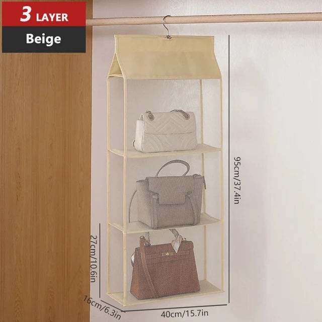 Hanging bag bag closet closet transparent bag door wall transparent sundries shoe bag hanger bag accessories