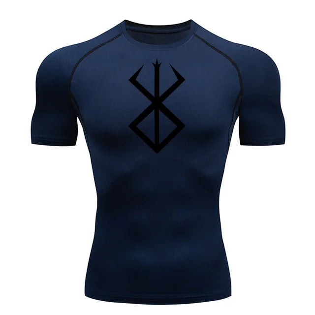 Summer Running T-Shirt Compression Short Sleeve Shirt Sportswear Men's Fitness MMA rashgarda Long Sleeves Base layer Second Skin