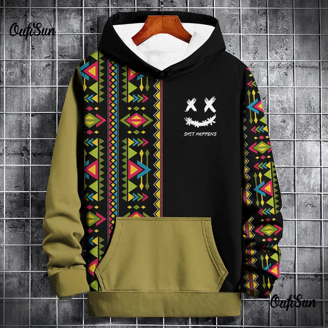 Vintage Men's Hoodie Sweatshirt Hooded Cartoon Graphic Print Daily Pullover Sports Streetwear Designer Autumn Clothing Hoodies